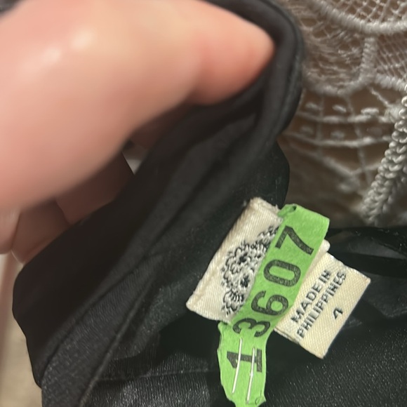 Sangria Halter Top Backless Gathered Waist, Satin Paisley Bottom Cocktail Dress - Picture 8 of 11